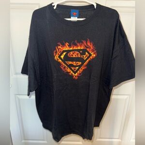 Superman Fire Logo T-Shirt
